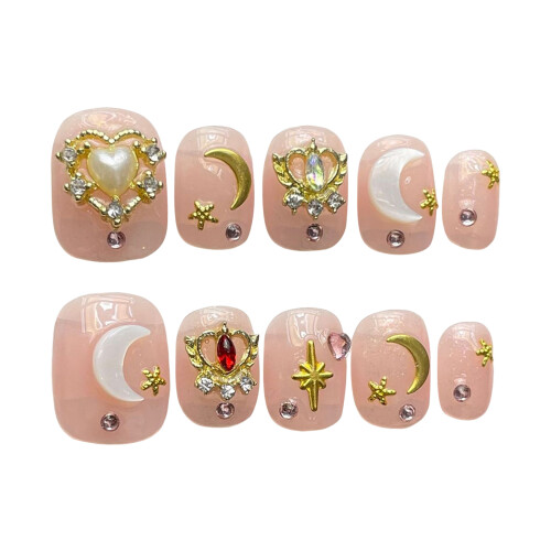 (L) Sailor Moon Press-On Nails - Chip-Proof Stage Wear 2