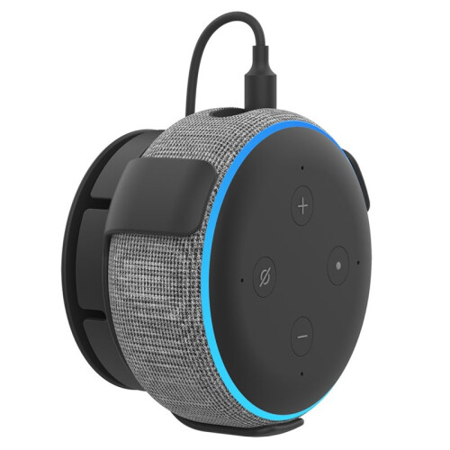 Speaker Wall Mount Bracket for Alexa Echo Dot 3rd Gen  Speaker Indoor Speaker Enclosure Bracket Black