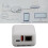 USB 2.0 Network Print Server, 256GB, ABS, EU Plug 4