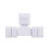 RGB LED Connector T Shape 4 Pin Quick Splitter 10 Pack White 6