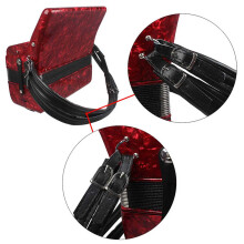 Adjustable PU Leather Shoulder Straps for Accordion – Black, Red, White