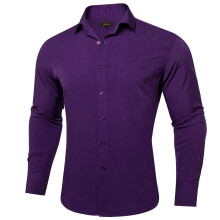 (CY-2343, L) Business Solid Shirts for Men Regular Fit Formal Business Social Button Down Collar Dress Shirt Long Sleeve Men Clothing