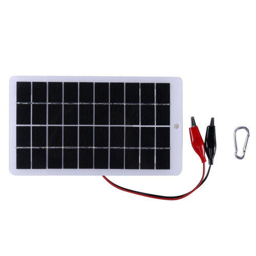 4W Waterproof Solar Panel Charger 5V for 3.7V Batteries