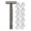 Durable Replaceable Reusable Safety Razors with Stainless Steel Double-Sided Blade,B 1