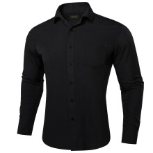 (CY-2344, S) Business Solid Shirts for Men Regular Fit Formal Business Social Button Down Collar Dress Shirt Long Sleeve Men Clothing