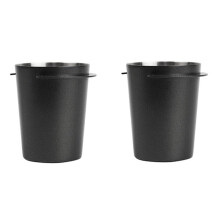 2 Pcs Coffee Dosing Cup Stainless Steel Coffee Dosing Cup Coffee Coffee Machine Accessories Smelly Smelling Cup 53mm