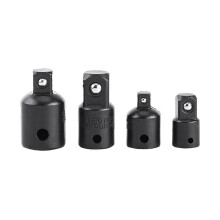 4 Stuks Aandrijfdopadapterconverterverloopstuk Luchtslagdopsleutels Elektrische Sleutel Gereedschapsadapter Handgereedschap Zwart