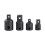 4Pcs Drive Socket Adapter Converter Reducer Air Impact Socket Wrenches Electric Wrench Tool Adapter Hand Tools Black 1