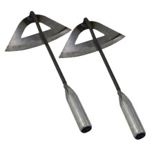 Hoe Farm Tools,Special All-Steel Manganese Steel Gardening Hand-Held Hollow Small Hoe, Weeding Artifact