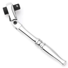 1/4 Ratchet Wrench, 2 in 1 Ratchet - Socket and Bit Ratchet, 72 Teeth Reversible, 1/4 Ratchet Bent