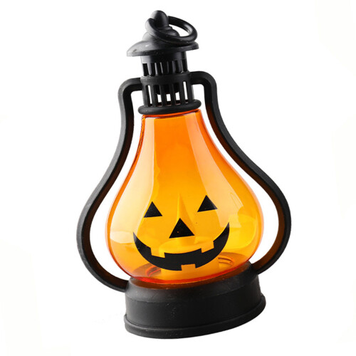 Halloween Pumpkin Lantern Mini Table 2AAA Orange
