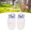White PU Leather Baby Sneakers, Size 3, 13cm 1