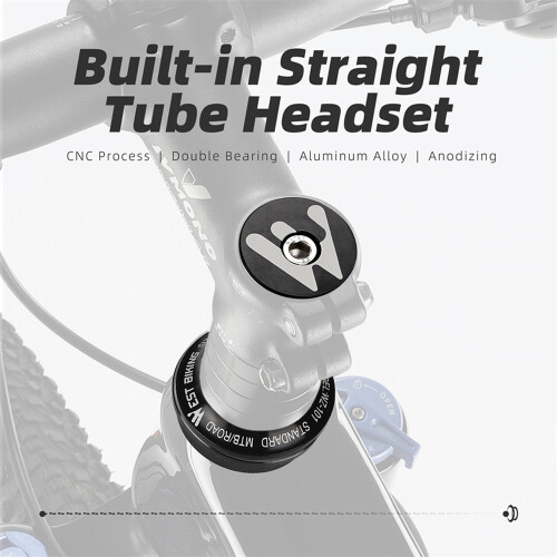 44mm Bicycle Headset with Aluminium Alloy Double Bearings Cycle Component