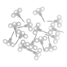 15PCS Incastro in Acciaio Inox per Tende da Esterno con Luminosa e Ancoraggi da Terra