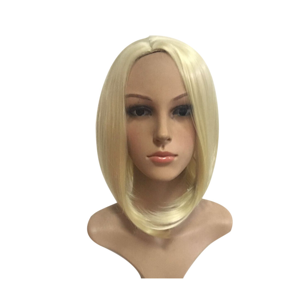 Reach-Tools (Blond) Short Bob Wig - Heat Resistant Synthetic Hair