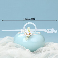 (B) Vintage Floral Resin Hair Sticks Hairpins