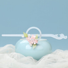 (A) Vintage Floral Resin Hair Sticks Hairpins