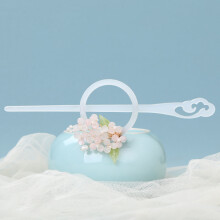 (D) Vintage Floral Resin Hair Sticks Hairpins
