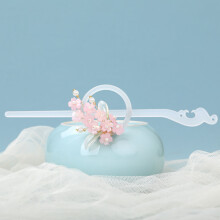 (C) Vintage Floral Resin Hair Sticks Hairpins