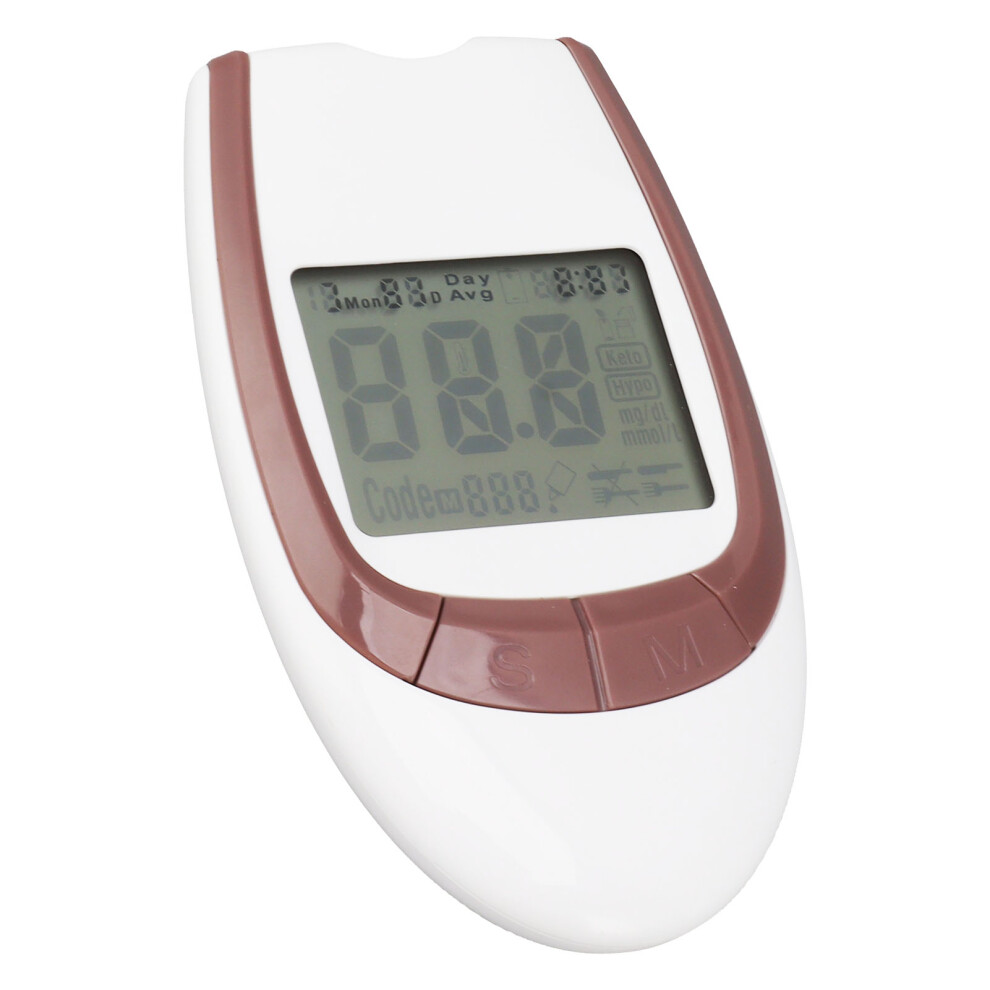 Blood Glucose Monitor Kit with 50 Test Strips & Lancets, Home Use