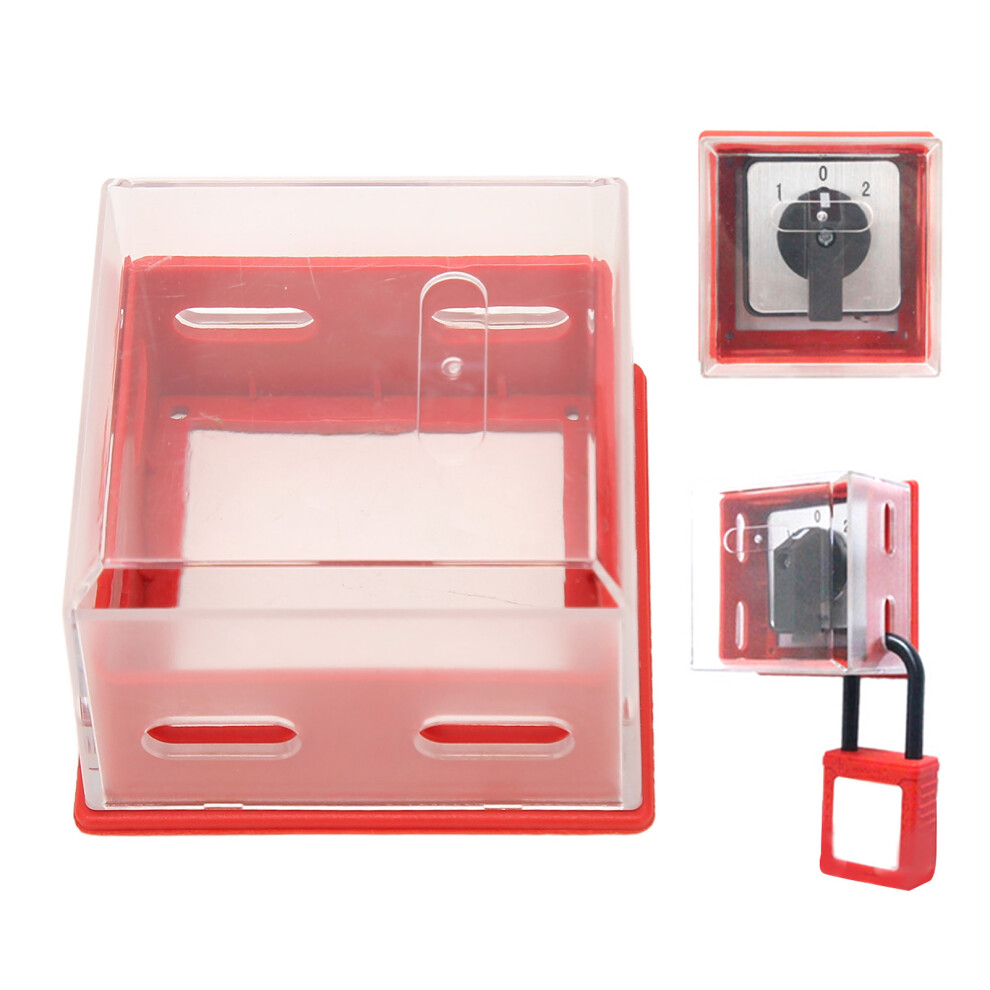 Waterproof Transparent Red Push Button Switch Cover Guard For Industry 7611388603252