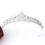 (Silver) Korean Crystal Bride Crown Headband Set 1