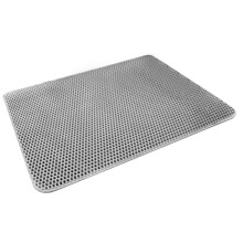 Tappetino Antivabbia Doppio Strato Impermeabile per Gatto 45x60cm Grigio Antifuori Spill