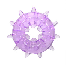 (Purple) Waterproof Male Vibrator Cockring - Safe Body Material