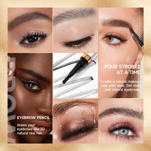 (04) 3D Waterproof Eyebrow Pencil for Stage Makeup