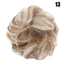 (13) Fluffy Hair Bun Scrunchie for Women & Wigs