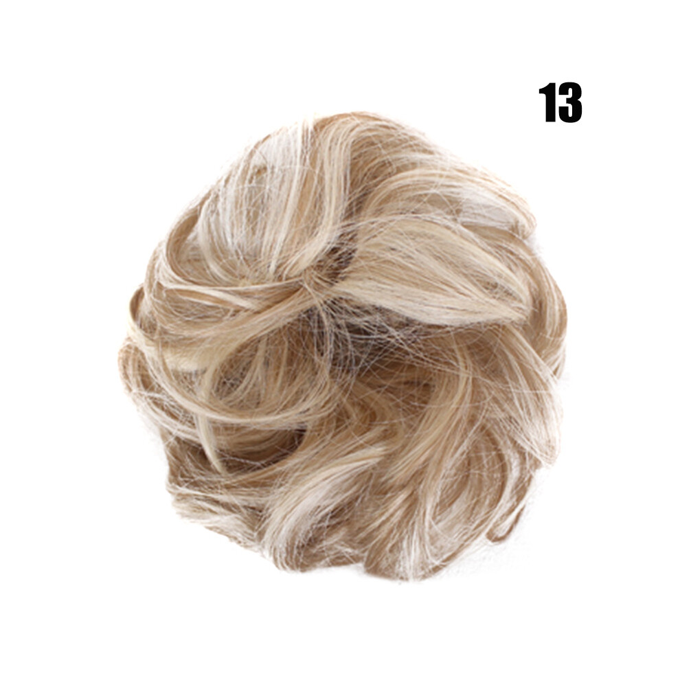 Roc-Electron (13) Fluffy Hair Bun Scrunchie For Wigs