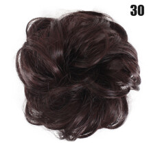 (30) Fluffy Hair Bun Scrunchie for Women & Wigs