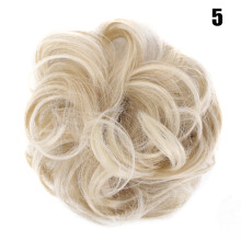 (5) Fluffy Hair Bun Scrunchie for Women & Wigs