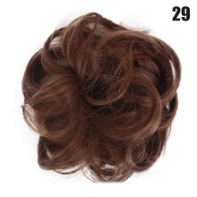 (29) Fluffy Hair Bun Scrunchie for Women & Wigs