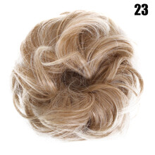 (23) Fluffy Hair Bun Scrunchie for Women & Wigs