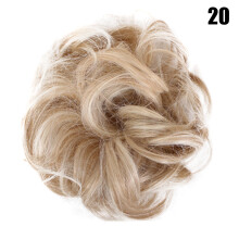 (20) Fluffy Hair Bun Scrunchie for Women & Wigs