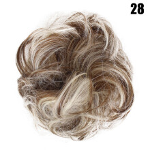 (28) Fluffy Hair Bun Scrunchie for Women & Wigs
