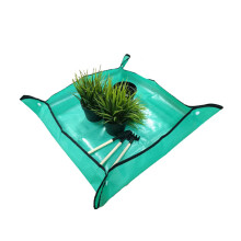 (Green) Foldable Garden Mat for Repotting & Pruning Plants