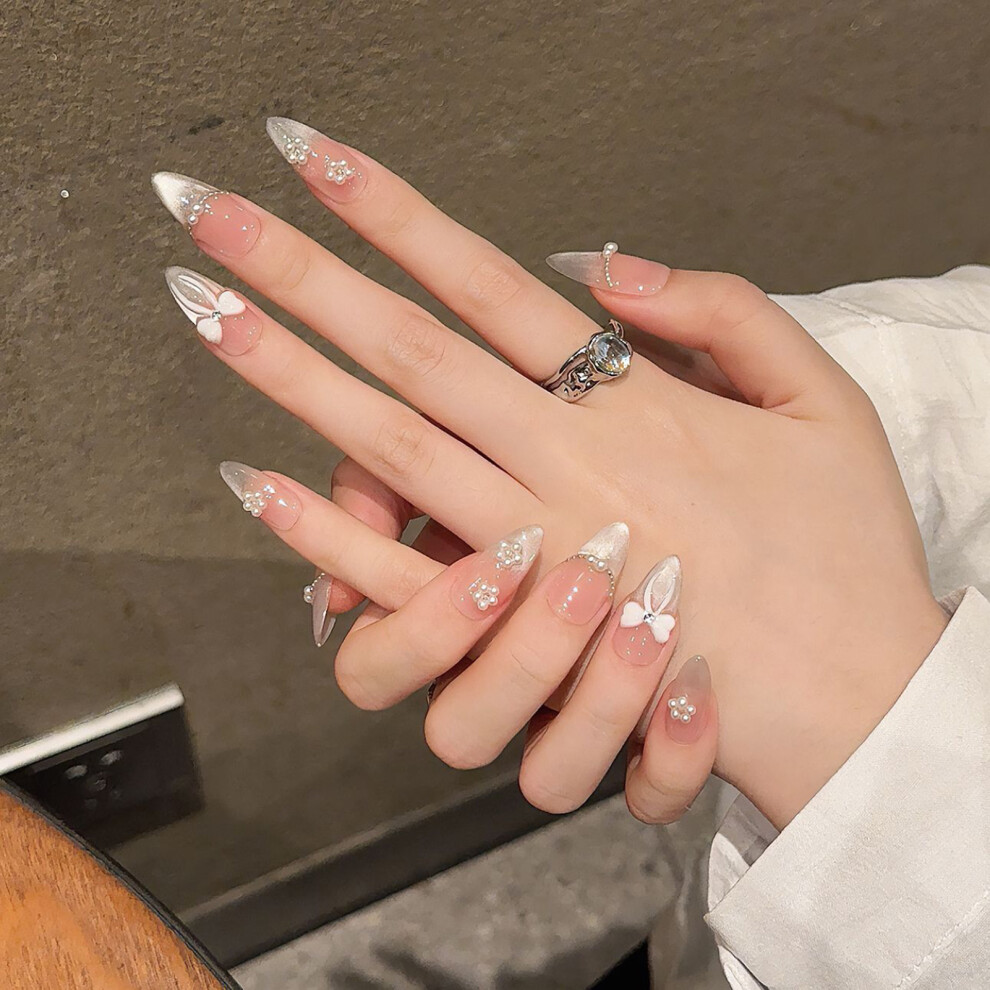 Dachuang Beauty (Amygdala) Cat Eye Fake Nails - Odorless & Comfortable