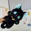 (Black) Peluche Chat Mignon Cadeau Enfant Bébé 1