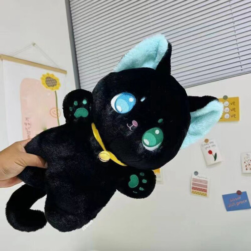 (Black) Peluche Chat Mignon Cadeau Enfant Bébé