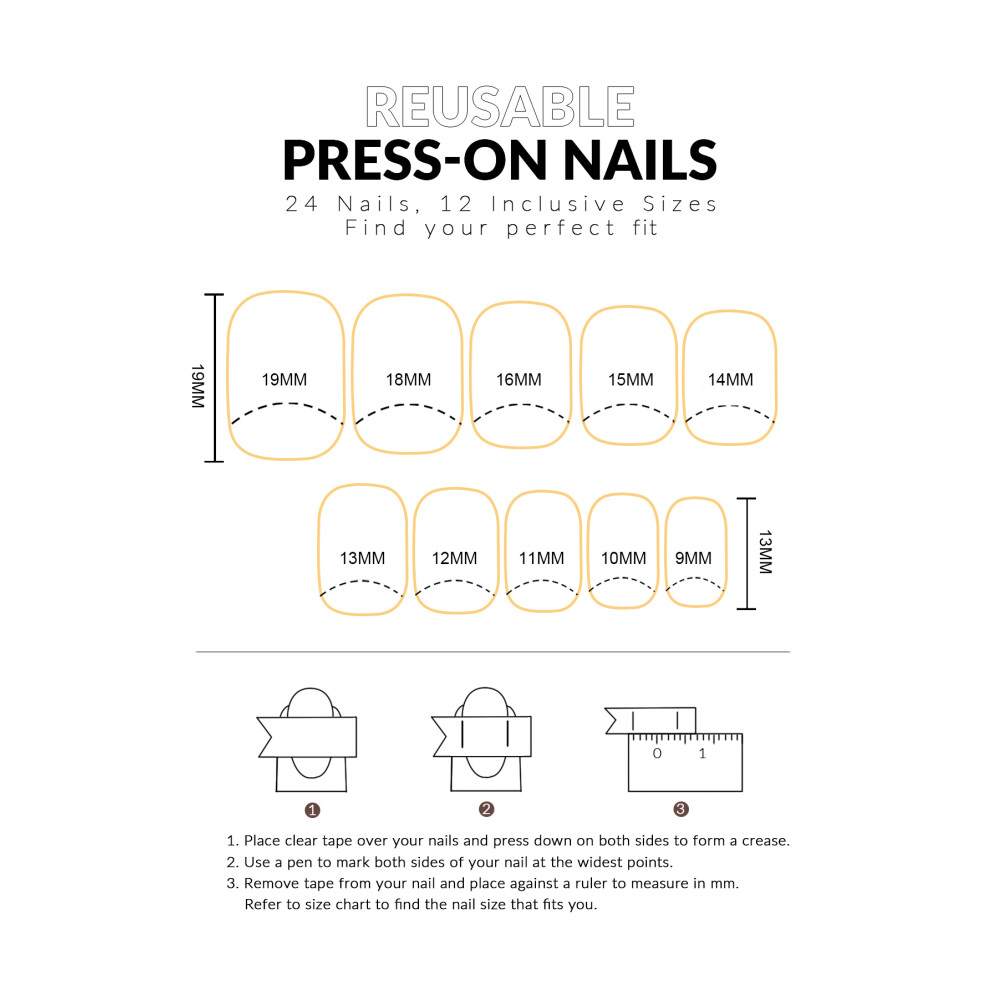 Dachuang Beauty (Jelly Glue Model) Shiny Butterfly Press-On Nails For Women & Girls