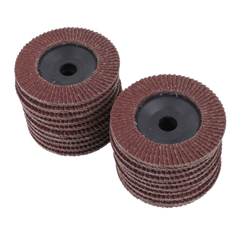 20PCS 80 Grit Red Sand Flap Discs 100x16mm