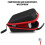 Golf Rangefinder Case EVA 127x90x53mm Red-Black 2
