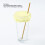 Satin Yellow Drink Cover Cup Protector Straw Hole 3