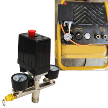 Air Compressor Pressure Switch 0-12BAR 3in1 Gauge & Quick Connect