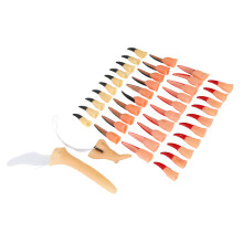 Halloween Sensen-Nasen-Nagel-Set aus Latex Kostüm-Party-Make-up-Zubehör