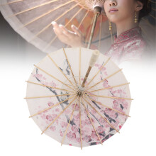 Chinese Oiled Paper Umbrella 152g, Wood Handle