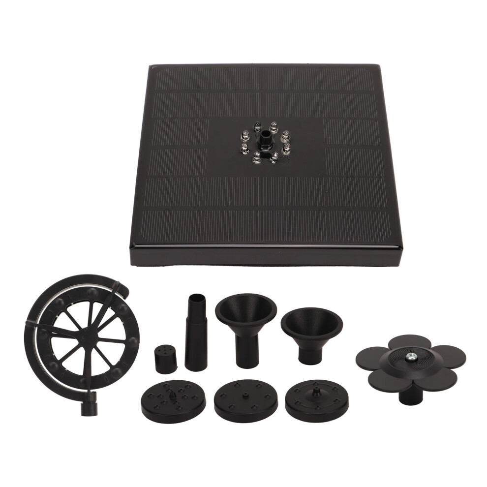 Solar Fountain Pump With Led Light, 165X165x128.5mm, 4W, 8 Nozzles 7681388607161