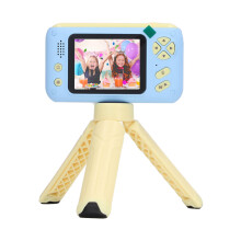 Portable Kids Camera 2.4in 40MP Photo 1080P Video Flip Lens Blue Yellow Toy
